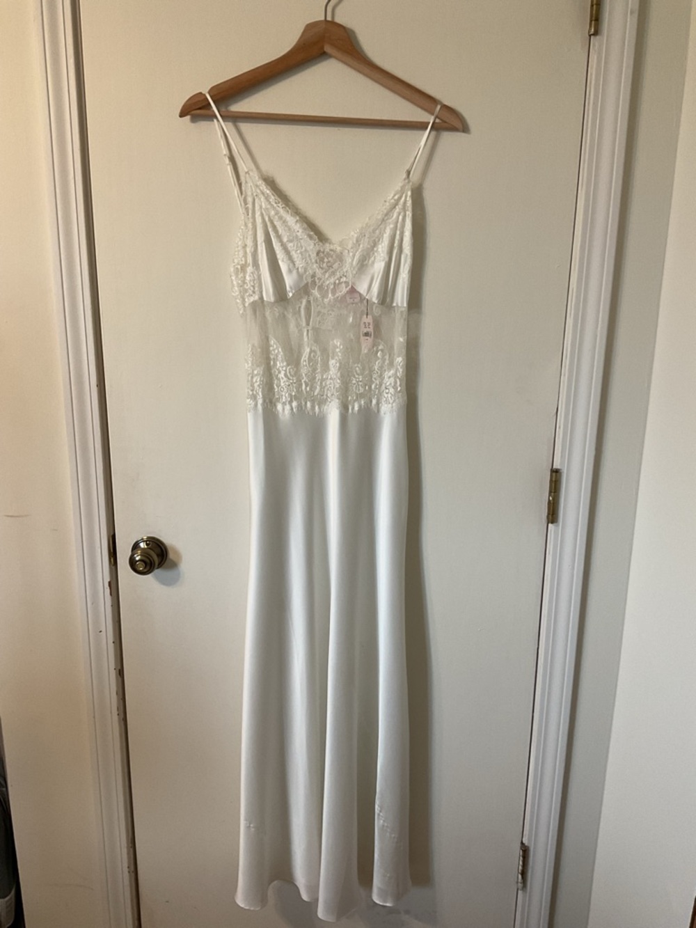 Vintage Victoria Secret Satin Maxi Dress 90’s Minimalist Ethereal Coachella Sz S